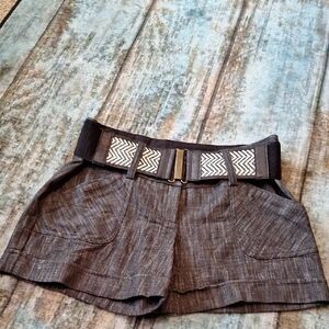 Maurices Black and Gray Belted Women's Shorts. Excellent condition Size 9/10